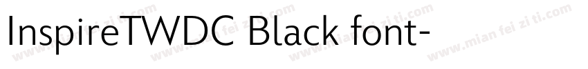 InspireTWDC Black font字体转换
